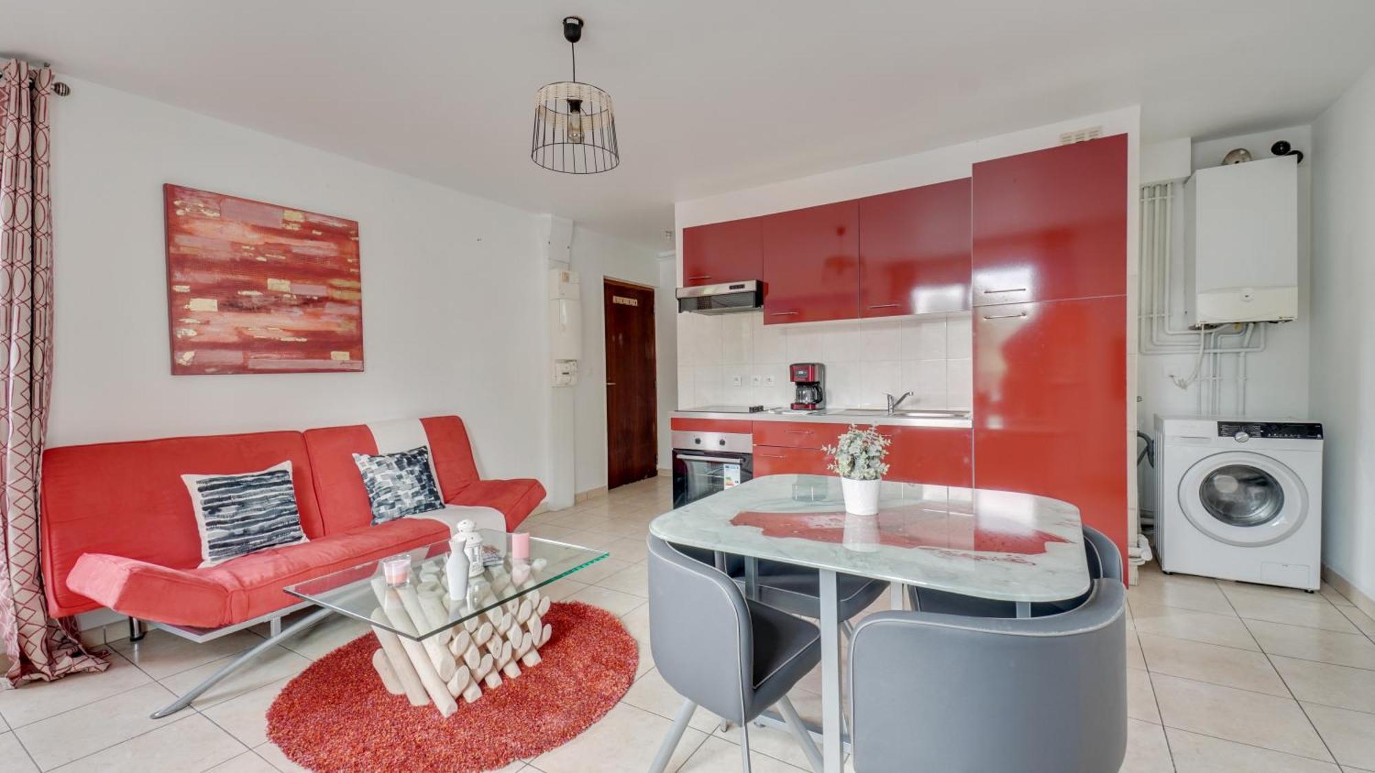 Chic Apart With Parking Near Paris Обервил Екстериор снимка